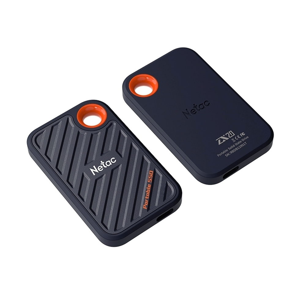 Твердотельный накопитель SSD Netac ZX20 2TB USB 3.2 Gen 2 Type-C, R/W up to 2000MB/1800MB/s