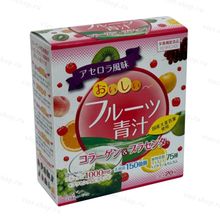 Аодзиру фруктовый Yuwa с коллагеном и плацентой, 20 саше