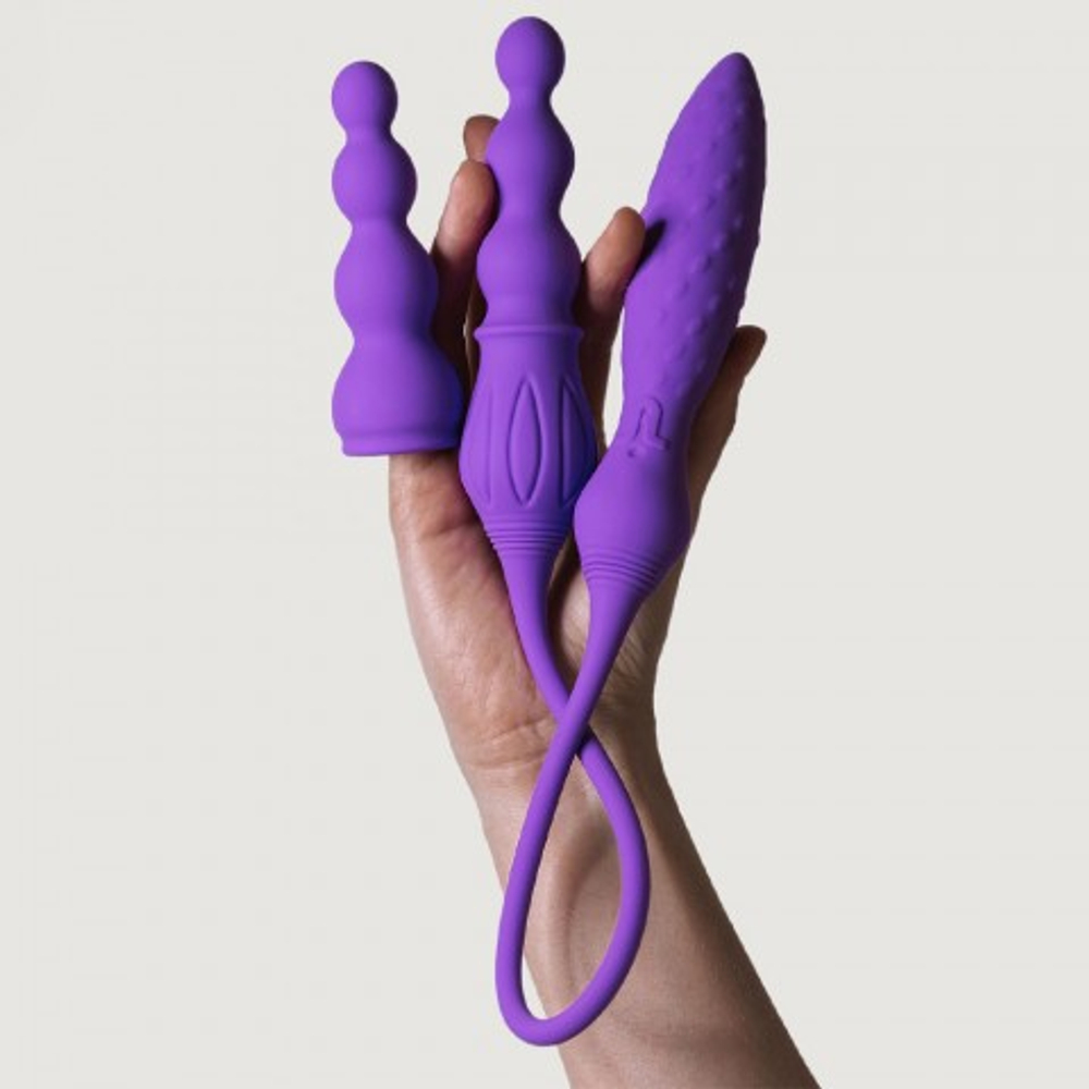 Двойной вибратор Adrien Lastic 2X с пультом ДУ