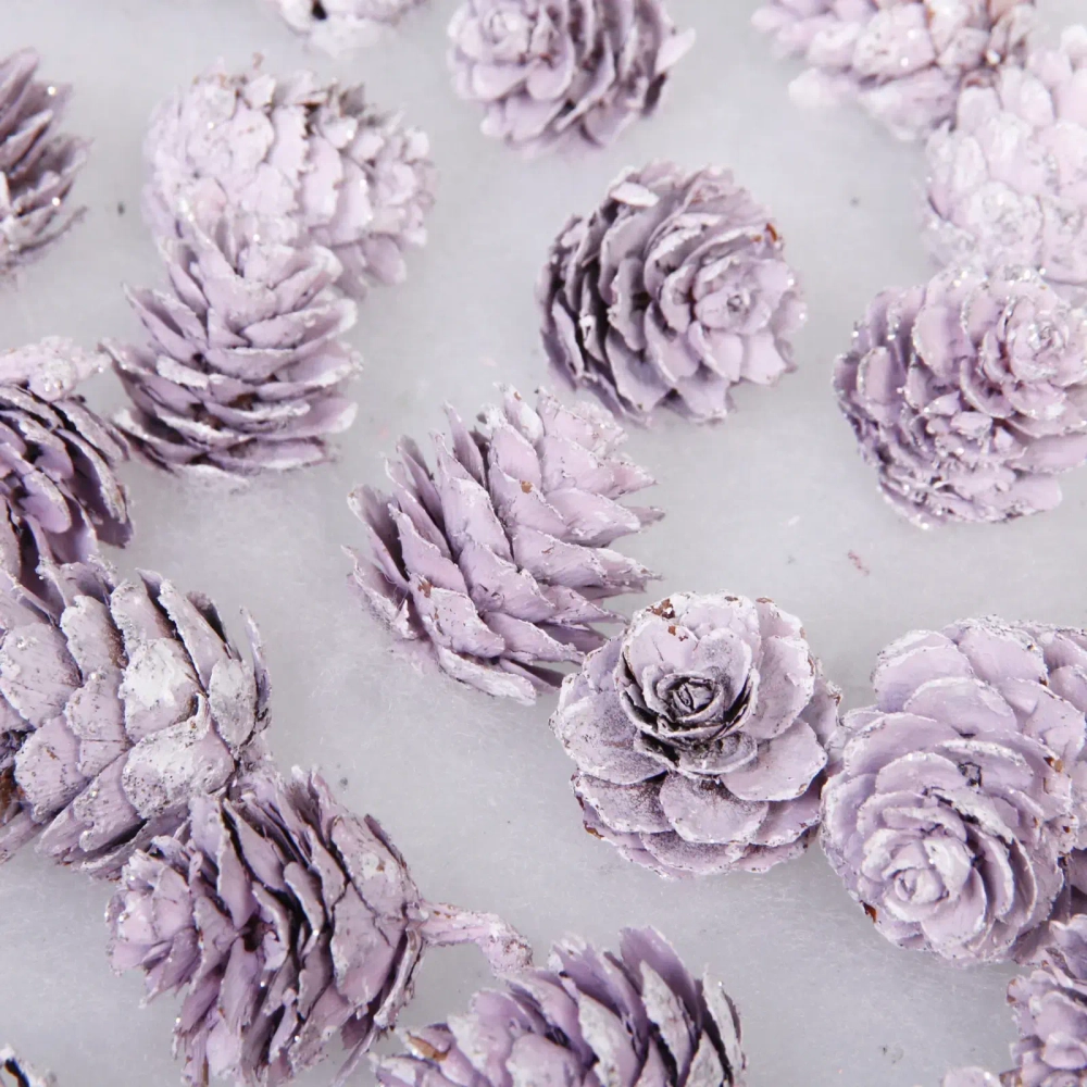 Композиция для декора «Лесное удовольствие» 11*11*14 см (130 гр), лаванда