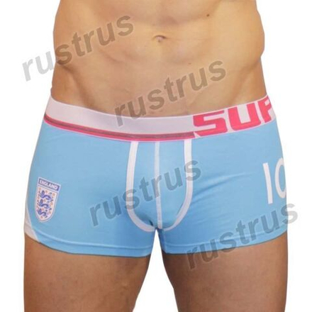 Мужские трусы боксеры голубые Superbody