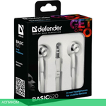 Наушники Defender Basic 620 белый (63625)