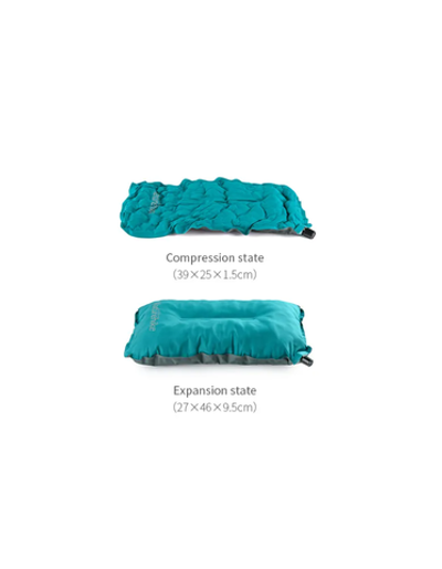 Подушка самонадувающаяся Naturehike 46х27х9,5 см, голубая