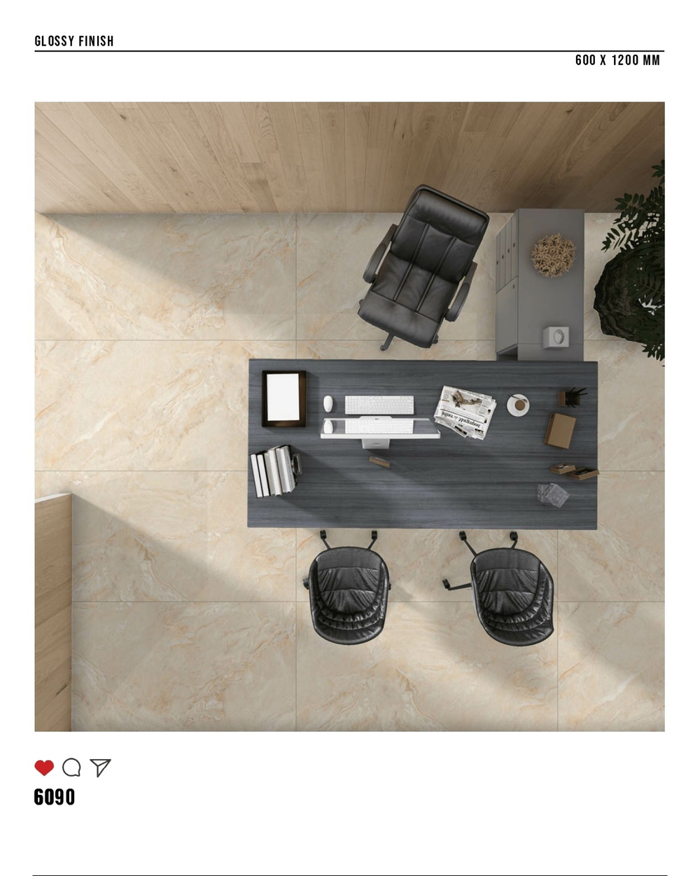 Керамогранит glossy №1 60х120, 6090