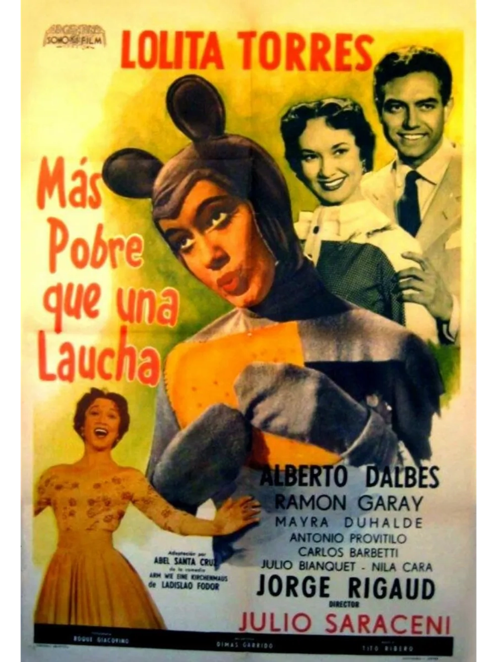 Беднее церковной мыши (1955) (DVD-R), Русский язык.