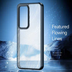 Тонкий чехол с мягкими черными рамками от Dux Ducis для OPPO Reno12 Pro, серия Aimo Series Case