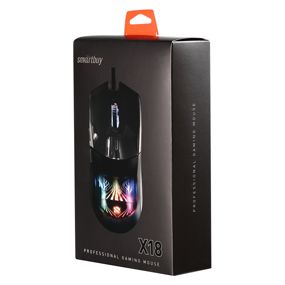 Мышь игровая проводная SmartBuy RUSH X18 черная (SBM-748G-K)