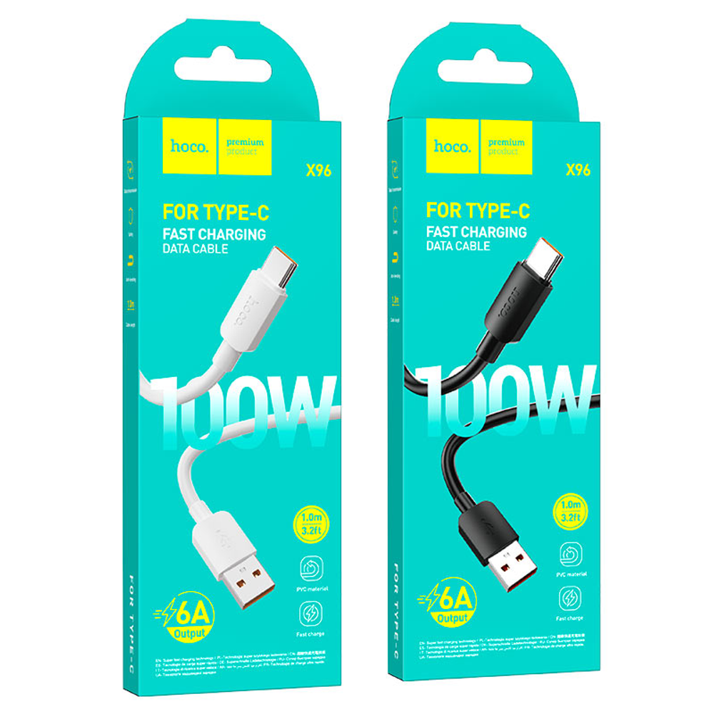 Кабель HOCO X96 Hyper 100W charging data cable Type-C