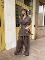 Костюм двойка сафари Трюфель