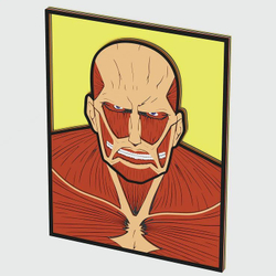 3D Картина по номерам из дерева Колоссальный Титан, 38x50 см
