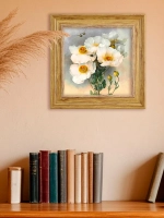 Картина настенная интерьерная в раме "под дерево" 26*26 см