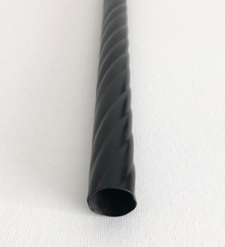 Труба Ост витая для кованого карниза d25 мм, цвет черный