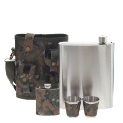 GAEM Набор из 4-х предм.: фляжка 1350 мл, 2 стопки 70 мл, фляжка 100 мл, L19 W10,5 H23,5 см