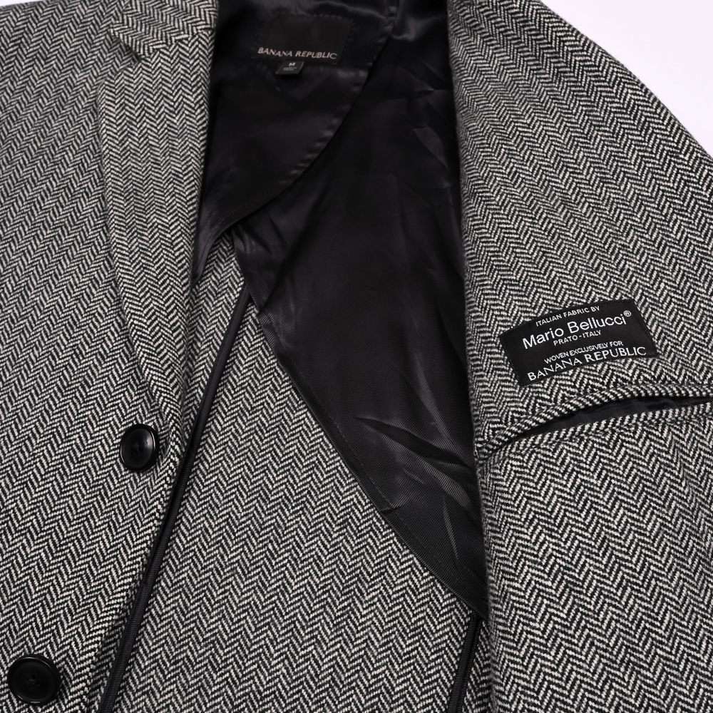 Легкое твидовое пальто Banana Republic из итальянской шерсти, S