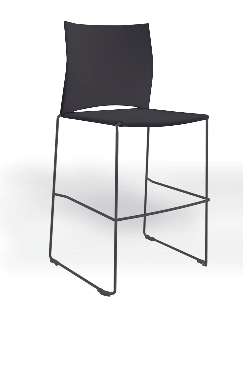 Web стул на полозьях кухонный/барный