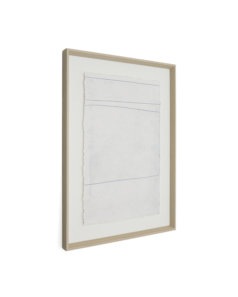 Durkan Абстрактная картина на переработанной бумаге белая 50 x 70 см