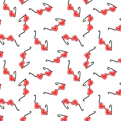 Паттерн с очками в форме сердца