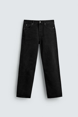 ZARA ДЖИНСЫ STRAIGHT FIT REGULAR, УГОЛЬНЫЙ