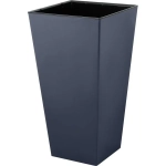 Горшок для цветов InGreen London CUBE 250х470мм 19,4л c дренаж. вставкой вулканический