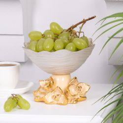 Фруктовница-конфетница Орхидея Лайм Айвори