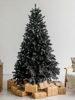 елка черная  искусственная "Одри" премиум (литая+пвх)