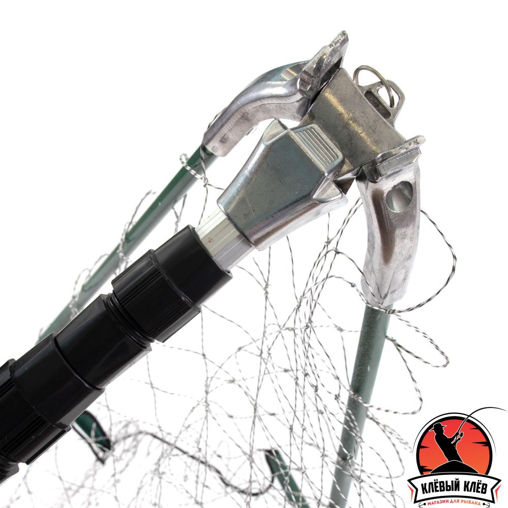 Подсачек складной телескопич. Namazu L- 180 см, треугольный обод 60 см, нейлон