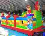 Надувной батут "Цирк приехал" с горкой