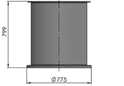 Деталь туннельных горок прямой участок