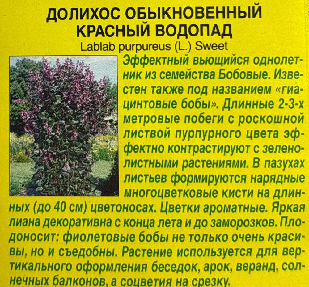 Долихос Красный водопад СМЦ-656