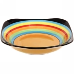 Тарелка керамическая «Радуга Апельсин» 19,5*19,5см