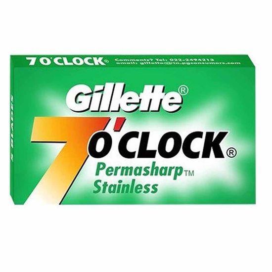 Сменные лезвия Gillette 7 O'Clock Permasharp Stainless