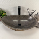 Каменная раковина из речного камня RS-05153 (61*38*14) 0858 из натурального камня