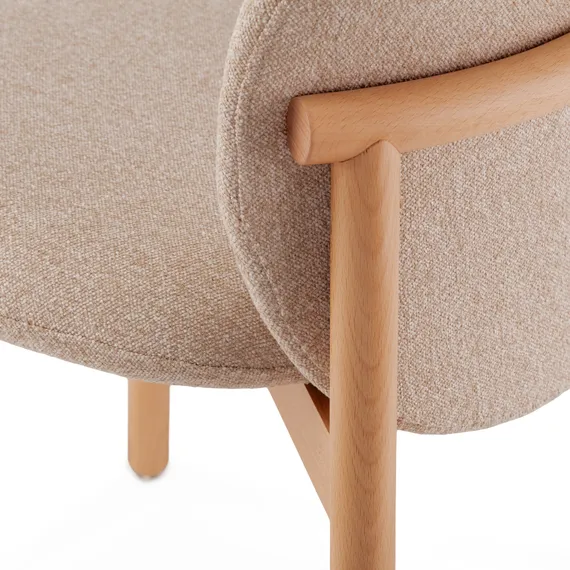 Стул Meiko бежевый, ножки бук