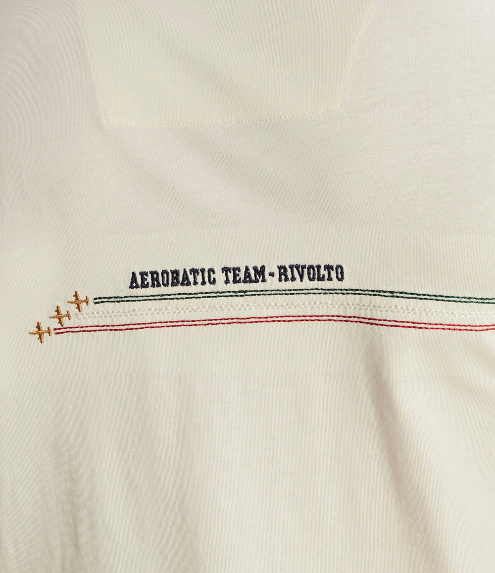 Футболка Aeronautica Militare - экрю(TS2078J592)