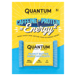 Quantum Energy Square, тёмный шоколад с арахисовой пастой, 8 энергетических батончиков по 48 г (1,69 унции)