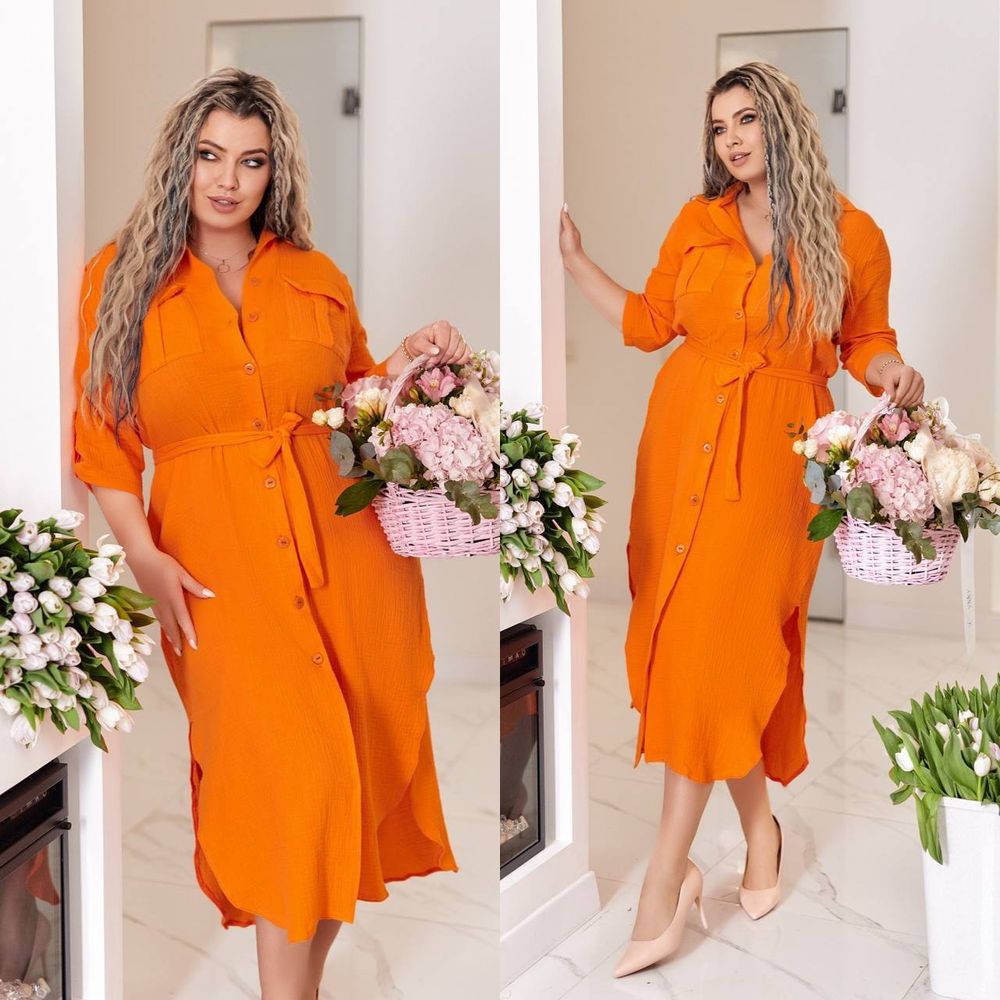 Платье-рубашка УК-435-3 Фабрика Моды