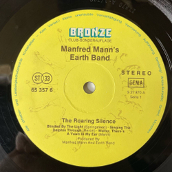 Винтажная виниловая пластинка LP Manfred Mann's Earth Band The Roaring Silence (Germany 1976)