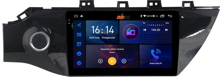 Магнитола для KIA Rio 4, Rio X-Line 2017-2020 (рамка с кнопкой) - AIROC 2K RI-2312 Android 12, QLed+2K, ТОП процессор, 8/128Гб, CarPlay, SIM-слот