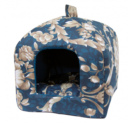 ZOONIK Домик для кошек "Вигвам", поролон/бязь, 350*350*360 мм