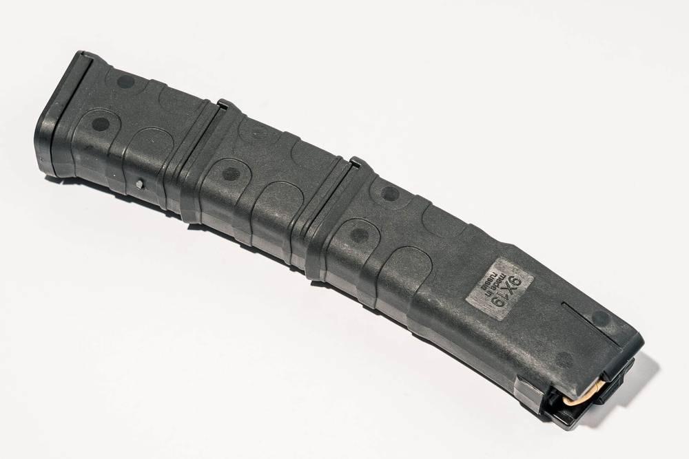 Магазин PufGun для Сайга-9, 9×19, 30 патронов, чёрный
