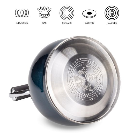 Чайник 2 л. из нержавеющей стали со свистком Kamille KM 0872