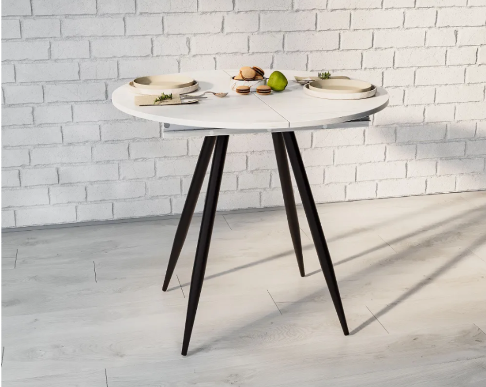 Стол обеденный Элип (конус) каркас чёрный