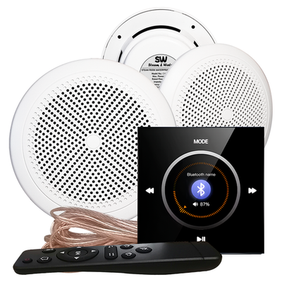Комплект влагостойкой акустики для бани, сауны и хамама - SW NOISE Black 3