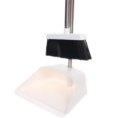 Набор для уборки, щетка для пола с совком «Профи» белый 8813