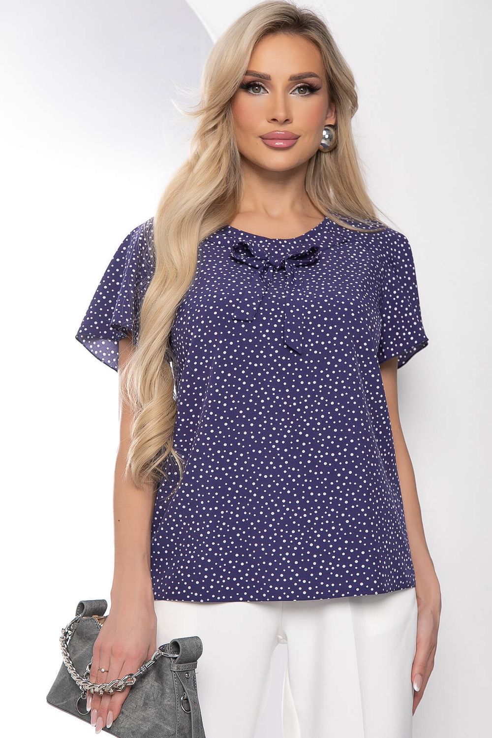 Блуза "Сицилия" (джинс) Б8063 LT Collection (Акция)