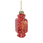 Елочное украшение конфета стекло в ассортименте 4*8 см