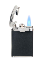 Зажигалка Lubinski «Палермо» кремневая турбо, двойное пламя, черная WD365-2