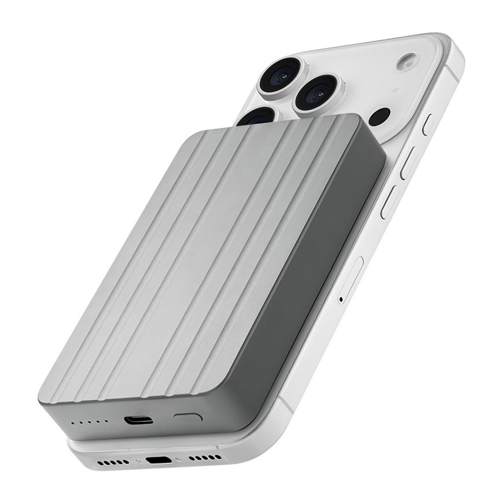 Внешний аккумулятор MagSafe uBear Icon (Qi2) (10000 мА·ч) Беспроводная зарядка: Qi 15 Вт. Проводная зарядка: USB-C. Сертификация Qi2. Есть LED-индикация и поддержка PD. Энергоёмкость — 38,5 Вт·ч. Максимальная выходная мощность — 30 Вт