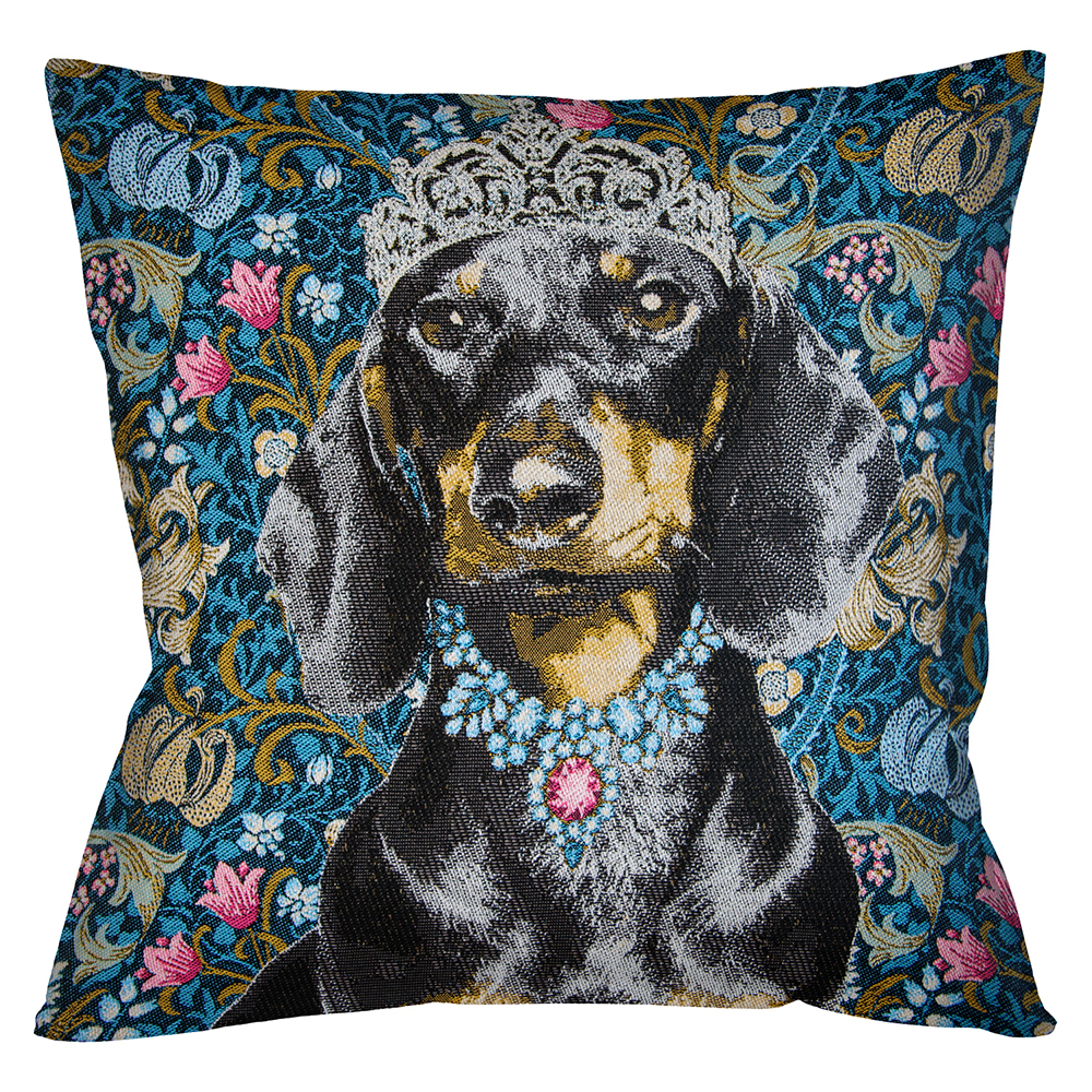 Подушка декоративная 45х45 Объект мечты Такса