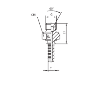 Фитинг DN 12 BSP (Ш) 3/4
